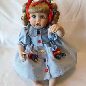 Hamilton Collection porcelain "Kayla" crying doll